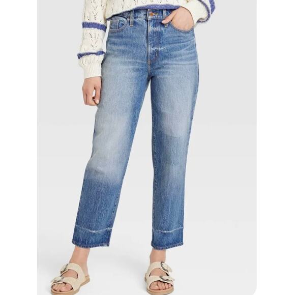 Universal Thread High Rise Vintage Straight Retro Jeans Size 12 - Picture 1 of 9